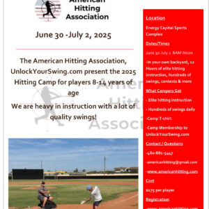 Gillette WY Hitting Camp June 30-July 2